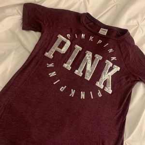 T-Shirt from PINK/Victorias Seceret, Burgundy, Women’s XS